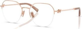 Tiffany & Co. 53mm Round optical glasses in Pink at Nordstrom