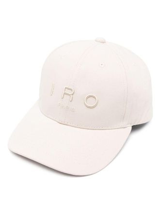 Iro Honkbalpet met geborduurd logo - Beige