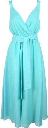 Access Fashion Access Fashion, Kleedjes, Dames, Groen, XL, Polyester, Stijlvolle Midi Jurk
