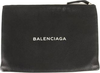 Balenciaga Pre-owned Clutches, female, Black, Size: ONE SIZE Pre-owned Leather balenciaga-bags