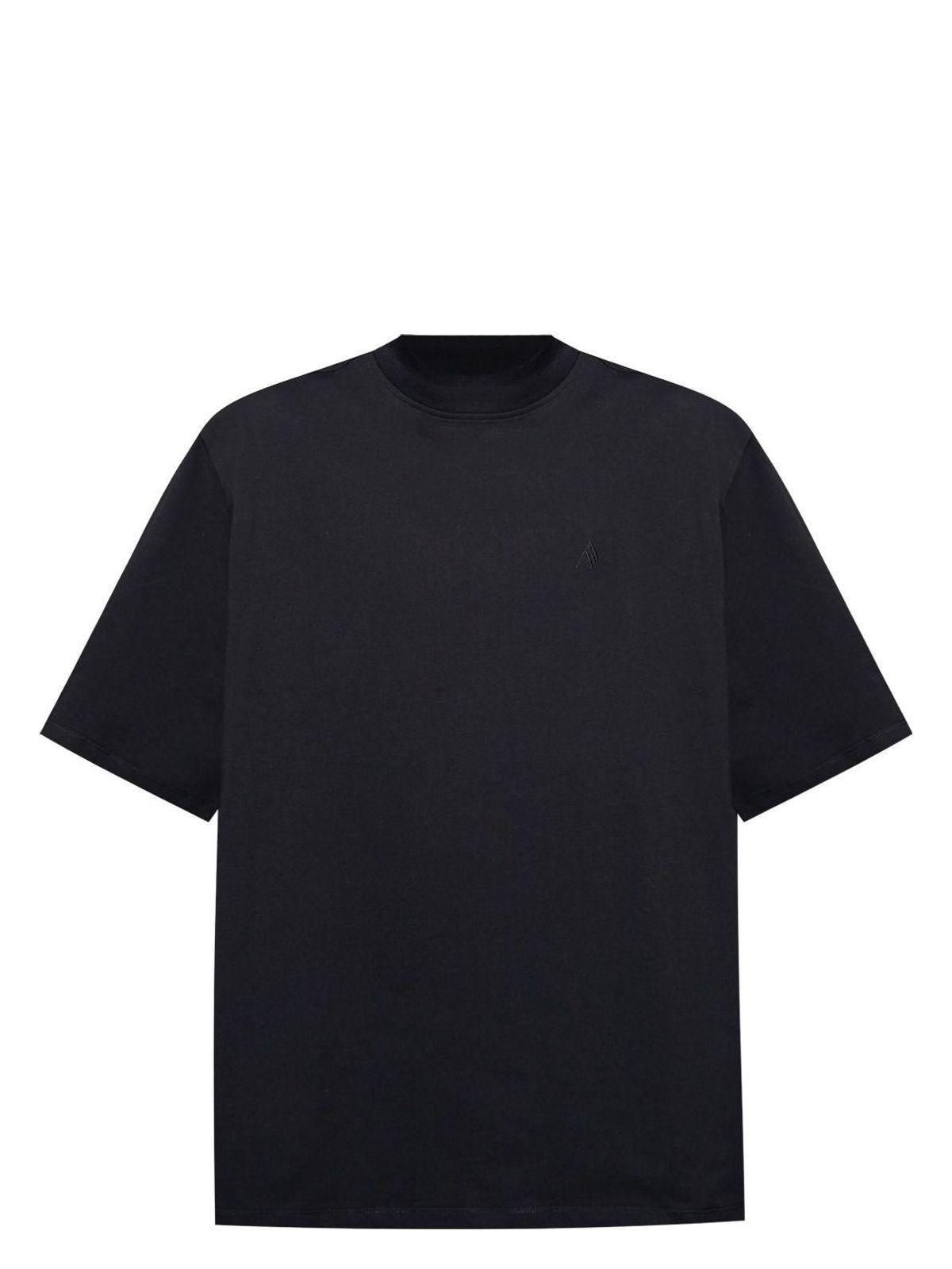 Tシャツ・カットソー THE ATTICO FW25 'Diana' shirt (251WCH00004 204) SSENSE Exclusive Black & Off-White Diana Denim Shirt by The