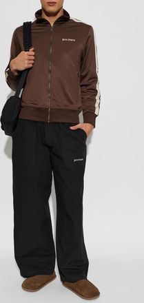 Palm Angels Sweatshirt With Logo, Mens, Brown