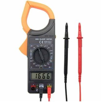 Trade Shop Trade Shop - Pinza Amperometrica Digitale Tester Tensione Ac Dc Miltimetro Con Puntali