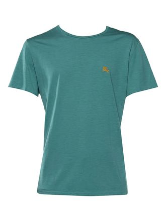 Burberry EKD-embroidered cotton T-shirt - Green