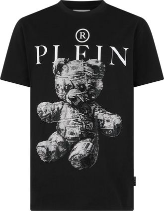 Philipp Plein T-Shirt Met Ronde Hals En Korte Mouwen Teddy