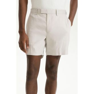 Theory Jarin Linen Blend Shorts in Limestone at Nordstrom Rack, Size 32