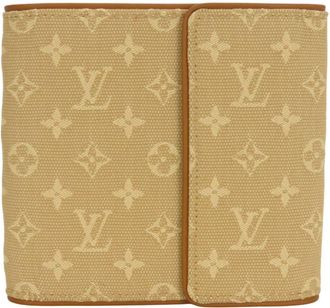 Louis Vuitton Beige Monogram Mini Wallet (Tri-Fold) (Pre-Owned)