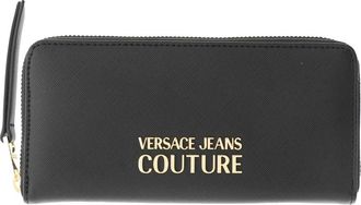 Versace Jeans Couture Thelma Saffiano PU Portemonnee - Dames - Portefeuilles - Zwart - ONE Size - Accessoires
