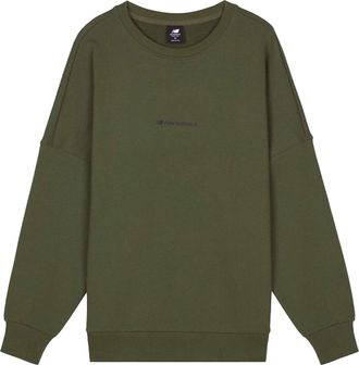 New Balance Long Sleeve Heathertech Tee Mens Army Green AMT03332-ARG