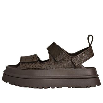 UGG (WMNS) UGG GoldenGlow Embossed Sandals Dense Smoke 1175311-DNSS