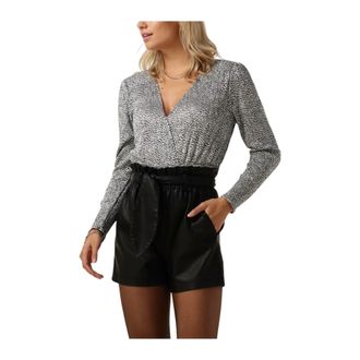 Minus Limea Wrap Blouse - Dames - Blouses & Shirts - Veelkleurig - Maat: XS Poliester