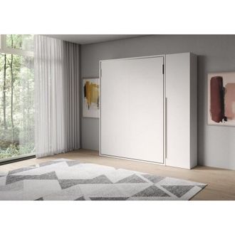 Itamoby Letto matrimoniale verticale a scomparsa Versia 160 con armadio 1 anta dx Bianco