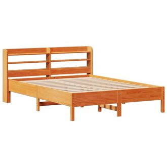 Berkfield Home Decorative Bed Frame without Mattress Wax Brown 160x200 cm Solid