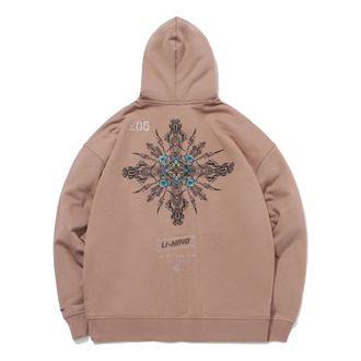 Li-Ning x Dunhuang Museum Crossover CF Series Casual Sports Pullover Hoodie Khaki AWDQC51-4