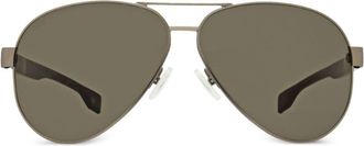 BOSS pilot-frame sunglasses - men - Acetate/Metal (Other) - One Size - Black