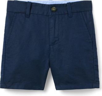 Janie and Jack Linen-Cotton Short in Blue at Nordstrom, Size 12-18M