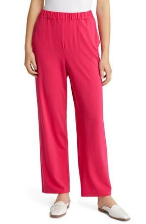 Max Mara Straight Leg Jersey Trousers in Fuchsia at Nordstrom Rack, Size Medium