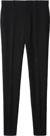 Off-white Zwarte wollen skinny broek met uitlopende zoom - Heren - Nette broeken - Zwart - S - Wol - Broeken