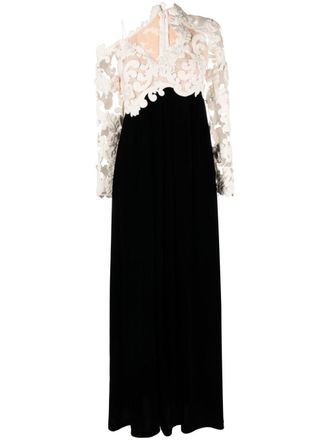 Zimmermann Abito da sera Sensory con ricamo - Nero