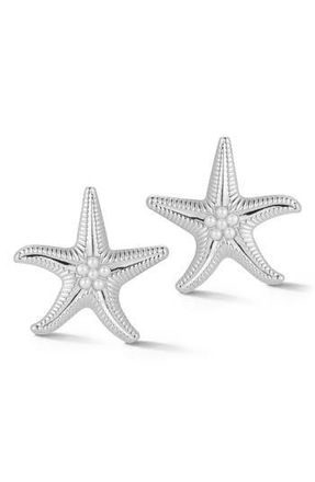 Sphera Milano Starfish Stud Earrings in Silver at Nordstrom Rack