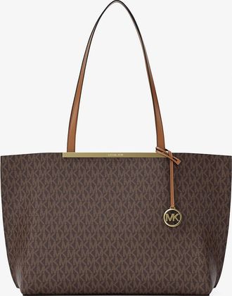 Michael Kors Evelyn Large Signature Logo Tote Bag