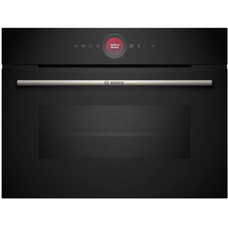Bosch Serie 8, Horno Compacto Empotrable Con Funci&oacute;n Microondas, 60 X 45 Cm, Negro, Cmg7241b1