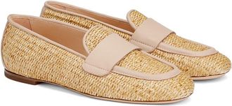 AGL Agl Sheryl Raffia Leather Moccasin