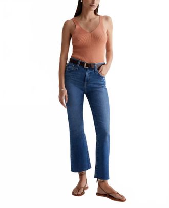 AG - Adriano Goldschmied Farrah Boot Crop Jean In Alibi Destructed