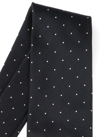 Tom Ford Polka-Dot Mulberry Silk Necktie - Black
