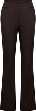 &Co Woman Penelope Flare Broek - Dames - Wijde Broeken - Bruin - M - Broeken