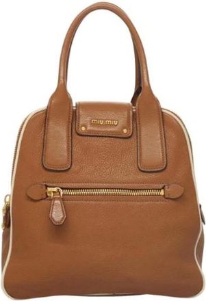 Miu Miu Borsa Pre-owned - - Pre-owned - Donna - Marrone - ONE SIZE