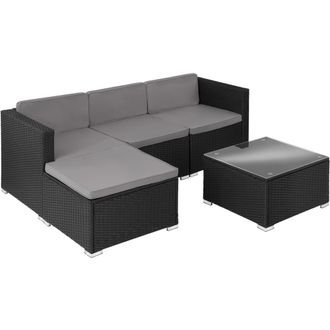 TecTake Conjunto rat&aacute;n protecci&oacute;n uva, estructura acero, negro 62,5x69x65cm
