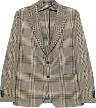 Tagliatore Montecarlo Jacket - Heren - Blazers - Beige - L - Jassen