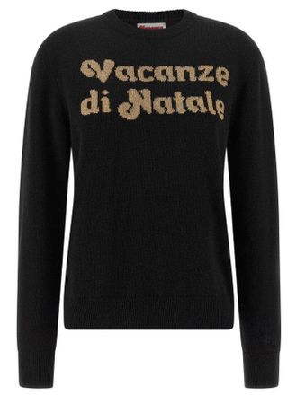 MC2 Saint Barth Gold Vacanze di Natale Black Sweater