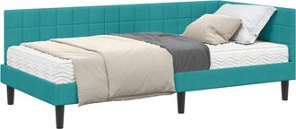vidaXL Estructura De Cama Esquina Con Colch&oacute;n 2 Uds. Tuquesa Vidaxl