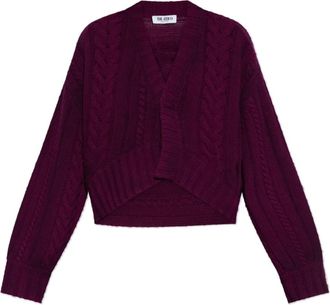 The Attico Wollen trui - Dames - Vesten - Paars - 2XS - Wol - Truien & Vesten