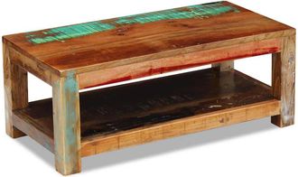 vidaXL Mesa De Centro Madera Maciza Reciclada 90x45x35 Cm Vidaxl