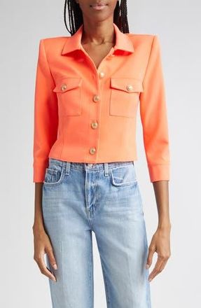 L'agence Kumi Fitted Crop Jacket in Electric C at Nordstrom Rack, Size 8