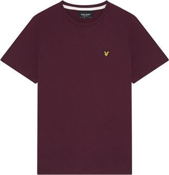 Lyle & Scott Slub T-Shirt - Heren - T-shirts - Rood - S - Katoen - Tops