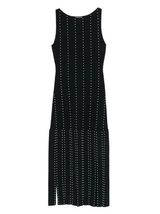 Sandro pearl-embellished sleeveless dress - women - Polyamide/Viscose/Elastane - 42 - Black