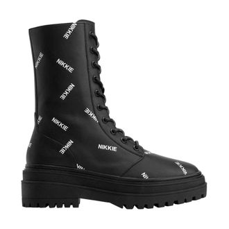 Nikkie Schoenen - Dames - Veterlaarzen - Zwart - 39 EU - Schoenen