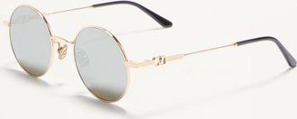 Valentino Occhiale Rotondo In Metallo unisex ORO/ARGENTO 48