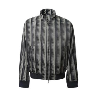 Emporio Armani Bomber Jackets, male, Multicolor, Size: XL Cotton and Polyester Blouson