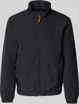 Tom Tailor Denim Regular Fit Funktionsjacke mit Label Stitching in Black, Gr&ouml;&szlig;e XL