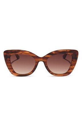 DIFF Eyewear 52mm Melody Sunglasses in Black Brown at Nordstrom Rack