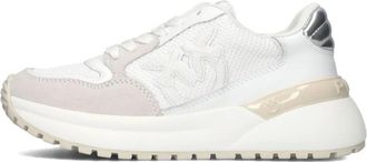 Pinko Gem 07 Low Top Sneakers - Dames - Sneakers - Wit - 36 EU - Leer - Schoenen