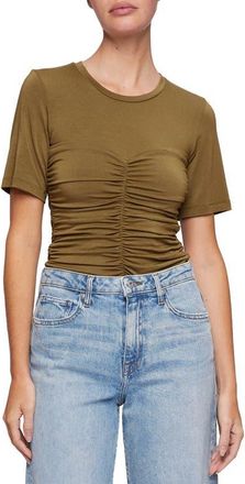Jonathan Simkhai Tansy Clean Stretch Jersey Top in Forest Floor at Nordstrom, Size X-Small