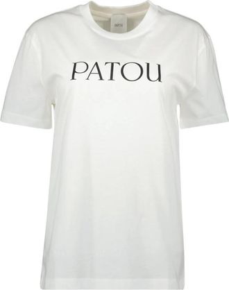 Patou Wit Biologisch Katoenen T-shirt - Dames - T-shirts - Wit - S - Katoen - Tops