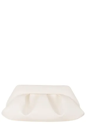 Themoir&egrave; Butter Cream Bios Baguette Pleated Vegan Leather Bag