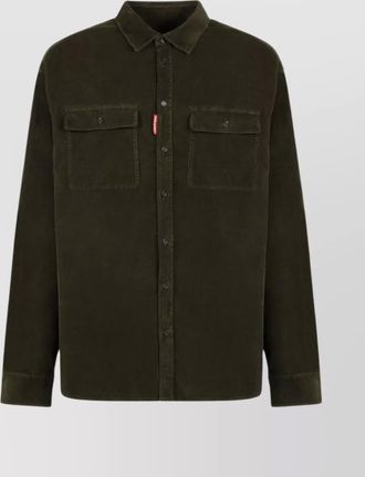 Dsquared2 shirt ribbed chest pockets